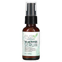 Сыворотка антивозрастная Eva Naturals, Serum, 10 Actives, 1 oz (30 ml) Доставка від 14 днів - Оригинал