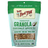 Гранола Bob's Red Mill, Pan-Baked Granola, Coconut Spice, 11 oz (312 g) Доставка від 14 днів - Оригинал