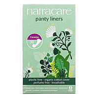 Гигиенические прокладки Natracare, Panty Liners, Organic Cotton Cover, Tanga, 30 Liners Доставка від 14 днів -