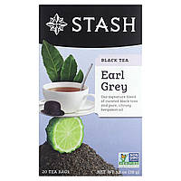 Черный чай Stash Tea, Black Tea, Earl Gray, 20 Tea Bags, 1.3 oz (38 g) Доставка від 14 днів - Оригинал