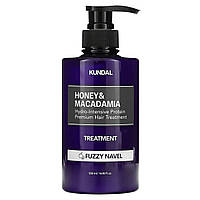Корейское средство для ухода за волосами Kundal, Honey & Macadamia, Treatment, Fuzzy Navel, 16.9 fl oz (500