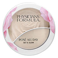 Палитра для макияжа Physicians Formula, Rose All Day, Set & Glow, Illuminating Powder & Dewy Balm, Luminous