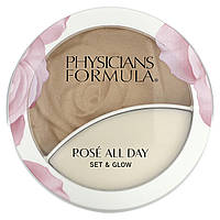 Палитра для макияжа Physicians Formula, Rose All Day, Set & Glow, Illuminating Powder & Dewy Balm, Sunlit