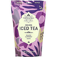 Черный чай Harney & Sons, Fresh Brew Iced Tea, Black Currant Black Tea, 15 Tea Bags, 7.5 oz (212 g) Доставка
