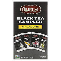 Черный чай Celestial Seasonings, Black Tea Sampler, 4 Flavors, 15 Tea Bags, 1.1 oz (31 g) Доставка від 14 днів