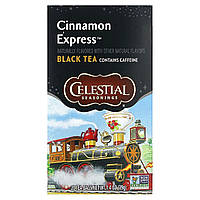 Черный чай Celestial Seasonings, Black Tea, Cinnamon Express, 20 Tea Bags, 1.4 oz (39 g) Доставка від 14 днів