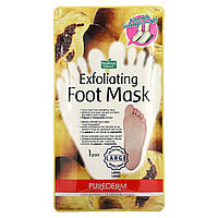 Спрей для стоп Purederm, Exfoliating Foot Mask, Large, 1 Pair Доставка від 14 днів - Оригинал