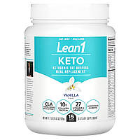 Заменитель пищи Lean1, Keto, Ketogenic Fat Burning Meal Replacement, Vanilla, 1.2 lb (555 g) Доставка від 14