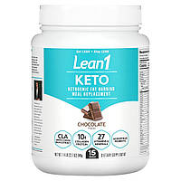 Заменитель пищи Lean1, Keto, кетогенная замена пищи для горящего жира, шоколада, 1,4 фунта (645 г) Доставка