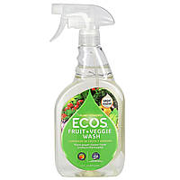 Earth Friendly Products, Ecos, Fruit + Veggie Wash, 22 fl oz (650 ml) Доставка від 14 днів - Оригинал