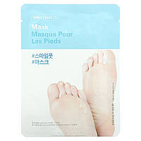 Корейские средства для ухода за телом The Face Shop, Маска для ног "Улыбка", 2 одноразовые маски для ног