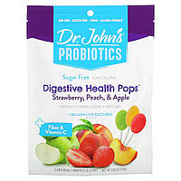 Пробиотическая формула Dr. John's Healthy Sweets, Probiotics, Digestive Health Pops, + Fiber & Vitamin C,