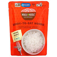 Готовое блюдо Miracle Noodle, Ready-to-Eat Noodle, Fettuccine Style, 7 oz (200 g) Доставка від 14 днів -