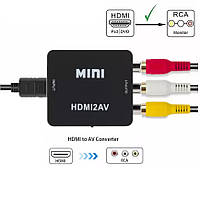 Адаптер HDMI to AV RCA тюльпан переходник конвертер HDMI2AV