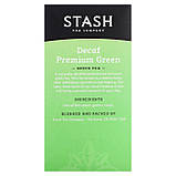 Зелений чай Stash Tea, Premium Green Tea, Decaf , 18 Tea Bags, 1.1 oz (33 g), оригінал. Доставка з США/ЄС протягом 14 днів, фото 2