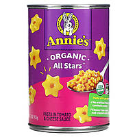 Готовое блюдо Annie's Homegrown, Organic All Stars, Pasta in Tomato & Cheese Sauce, 15 oz (425 g) Доставка від