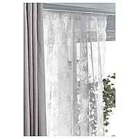 Тюль IKEA ALVINE SPETS тюль, полиэстер, 2 шт, 145x300 см, кремовый (800.707.63)