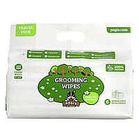 Средство для ухода за питомцем Pogi's Pet Supplies, Grooming Wipes, Travel Pack, Green Tea Leaf, 6 Packs, 20