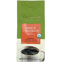 Травяной заменитель кофе Teccino, органический травянистый кофе с цикорием, шоколад Maca, темный жареный, без