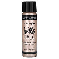 Палитра для макияжа wet n wild, MegaGlo, Hello Halo Liquid Highlighter, 304A Halo, Goodbye, 0.5 fl oz (15 ml)