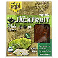 Персики Nature's Greatest Foods, Organic Young Jackfruit, Chili Lime, 10 oz (300 g) Доставка від 14 днів -