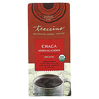 Травяной заменитель кофе Teeccino, Mushroom Herbal Coffee, Medium Roast, Chaga Ashwagandha, Caffeine Free, 10