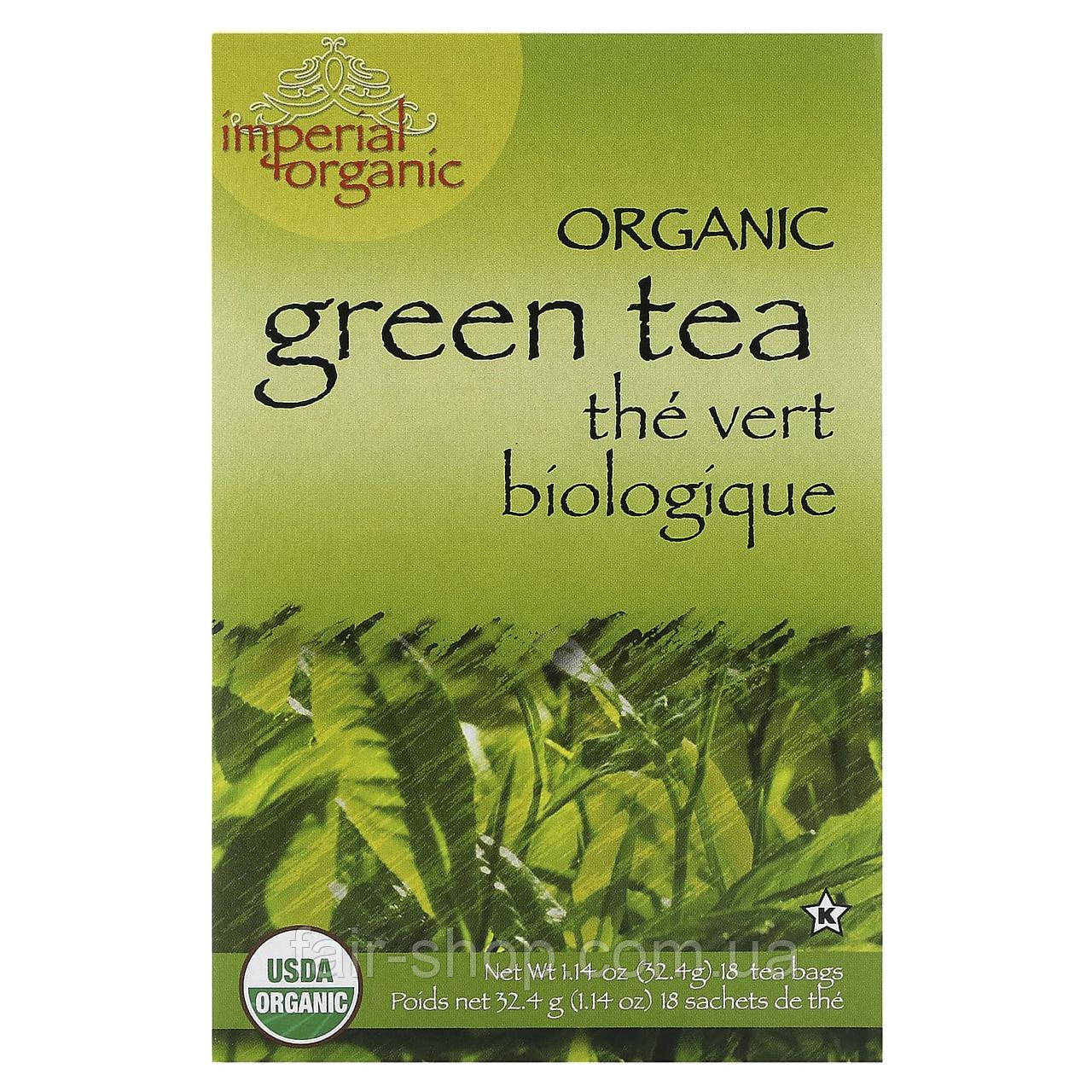 Зелений чай Uncle Lee's Tea, Imperial Organic, Organic Green Tea, 18 Tea Bags, 1.14 oz (32.4 g), оригінал. Доставка з США/ЄС, фото 1