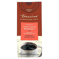 Травяной заменитель кофе Teeccino, Mushroom Herbal Coffee, Lion's Mane Rhodiola, Medium Roast, Caffeine Free,