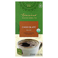 Травяной заменитель кофе Teeccino, Organic Roasted Herbal Tea, Chocolate, Caffeine Free, 25 Tea Bags, 5.3 oz