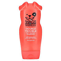 Засіб для догляду за вихованцем Wags & Wiggles, Double Trouble 2-in-1 Shampoo & Conditioner, Wild Watermelon, 16 fl oz (473 ml),