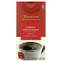 Травяной заменитель кофе Teeccino, Organic Mushroom Herbal Tea, Chaga Ashwagandha, Butterscotch Cream,