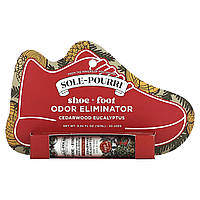 Ароматизатор для дома Poo-Pourri, Sole-Pourri, Shoe+ Foot, Funk-Fighting Odor Eliminator, Cedarwood