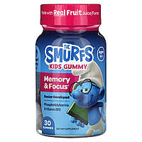 Препарат для памяти и когнитивных функций The Smurfs, The Smurfs, Kids Memory & Focus Gummy, Smurf Berry, Ages