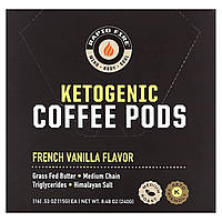 Кофе средней степени обжарки RAPIDFIRE, Ketogenic Coffee Pods, French Vanilla, Medium Roast, 16 Pods, 8.48 oz