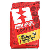 Кофе французского способа обжаривания Equal Exchange, Organic Coffee, Breakfast Blend, Whole Bean, Medium &