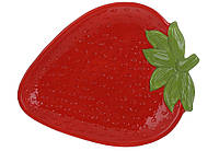 Тарелка керамическая с объемным рисунком Strawberry, 31*23.5*3.5см., в упаковке 2шт. (928-048)