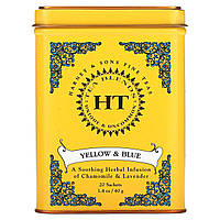 Чай с ромашкой Harney & Sons, чайная смесь HT, желто-синий, ромашка и лаванда, без кофеина, 20 мешков, 1,4
