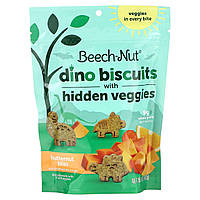 Детские снеки Beech-Nut, Dino Biscuits with Hidden Veggies, Butternut Bliss, 5 oz (142 g) Доставка від 14 днів
