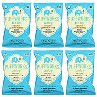 Дитячі снеки Puffworks, Baby, Organic Almond Butter Puffs, 6 Pack, 0.5 oz (14 g) Each, оригінал. Доставка від 14 днів