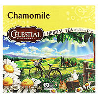 Чай с ромашкой Celestial Seasonings, Herbal Tea, Chamomile, Caffeine Free, 40 Tea Bags 1.8 oz (51 g) Доставка