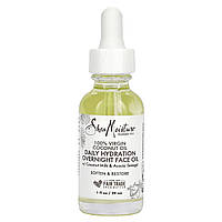 Масло для лица Sheamoisture, 100%кокосовое масло Первое вращение, ежедневная влажность и ночная влажность, 29