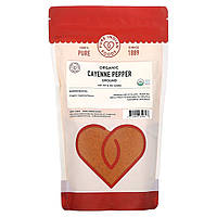 Каєнський перець Pure Indian Foods, Organic Ground Cayenne Pepper, 8 oz (226 g), оригінал. Доставка від 14 днів