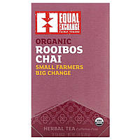 Чай Ройбуш Equal Exchange, Organic Rooibos Chai, Herbal Tea, Caffeine-Free, 20 Tea Bags, 1.41 oz (40 g)