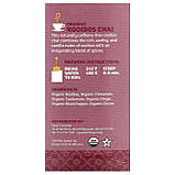 Чай Ройбуш Equal Exchange, Organic Rooibos Chai, Herbal Tea, Caffeine-Free, 20 Tea Bags, 1.41 oz (40 g), оригінал. Доставка з, фото 2