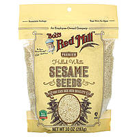 Кунжут Bob&#x27;s Red Mill, Hulled White Sesame Seeds, 10 oz (283 g), оригінал. Доставка від 14 днів