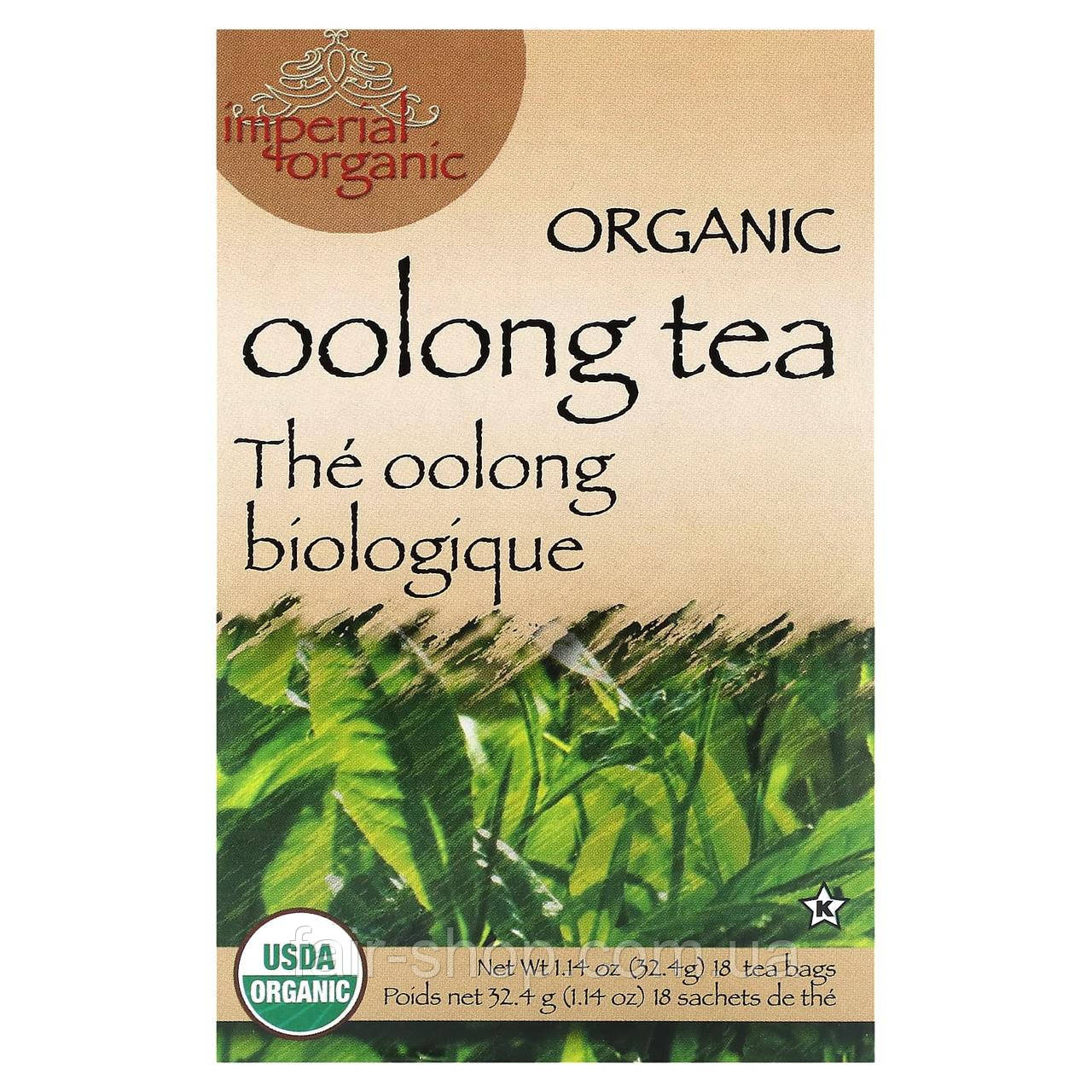Чай Ерл Грей Uncle Lee's Tea, Imperial Organic, Organic Oolong Tea, 18 Tea Bags, 1.14 oz (32.4 g), оригінал. Доставка з, фото 1