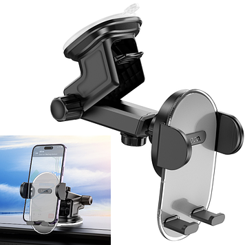 Автотримач для телефону тримач в машину на присосці на торпеду автомобільний тримач на лобове скло