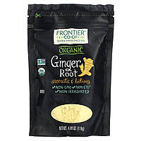 Порошок имбиря Frontier Co-op, Organic Ginger Root, 4.09 oz (116 g) Доставка від 14 днів - Оригинал