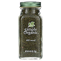 Укроп Simply Organic, Dill Weed, 0.81 oz (23 g) Доставка від 14 днів - Оригинал