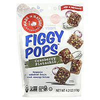 Сделано в природе, Figgy Pops, клюква и фистахин, 119 г (4,2 унции) Доставка від 14 днів - Оригинал